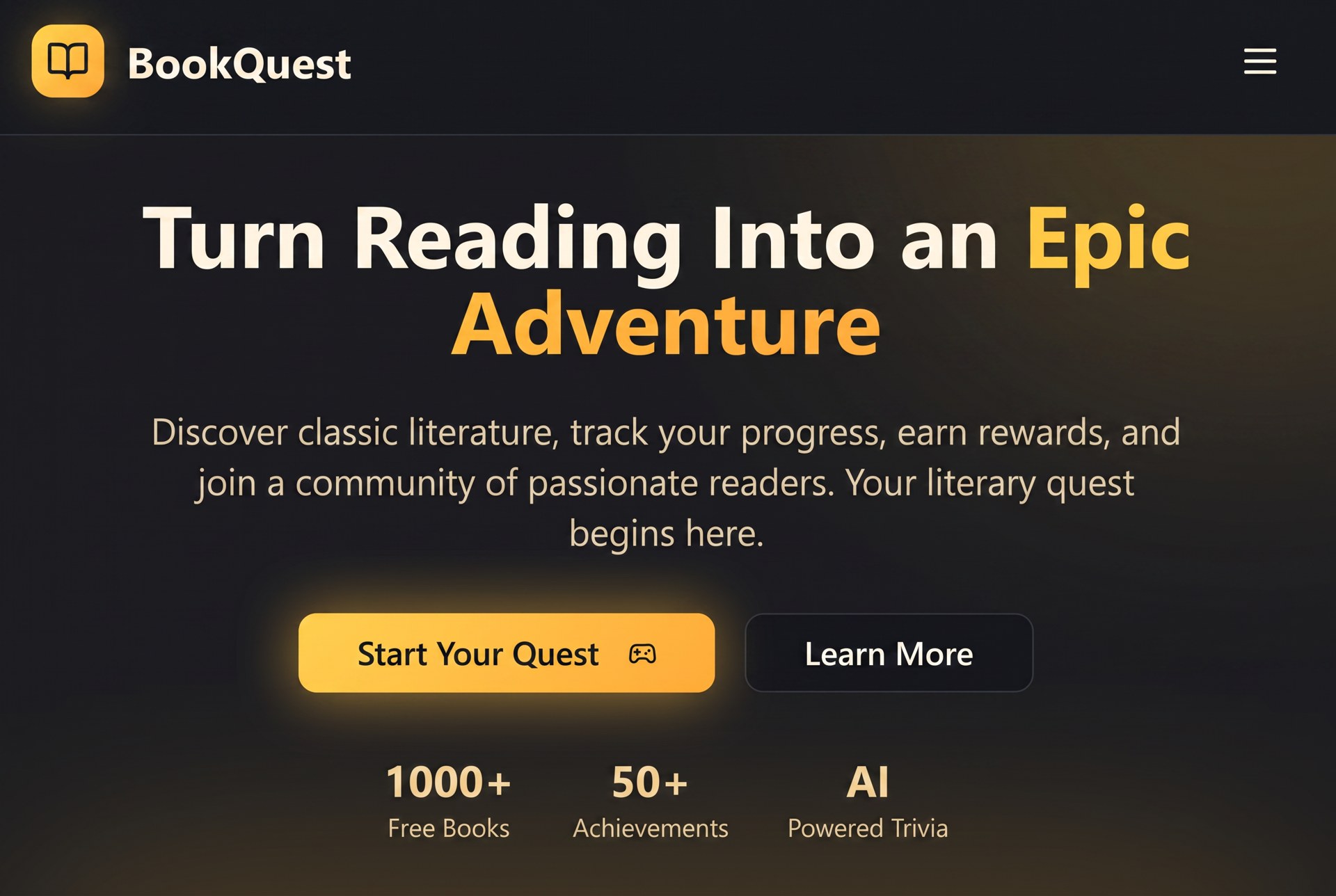 Book Quest app mockup