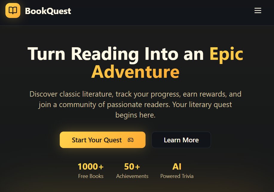 Book Quest app mockup