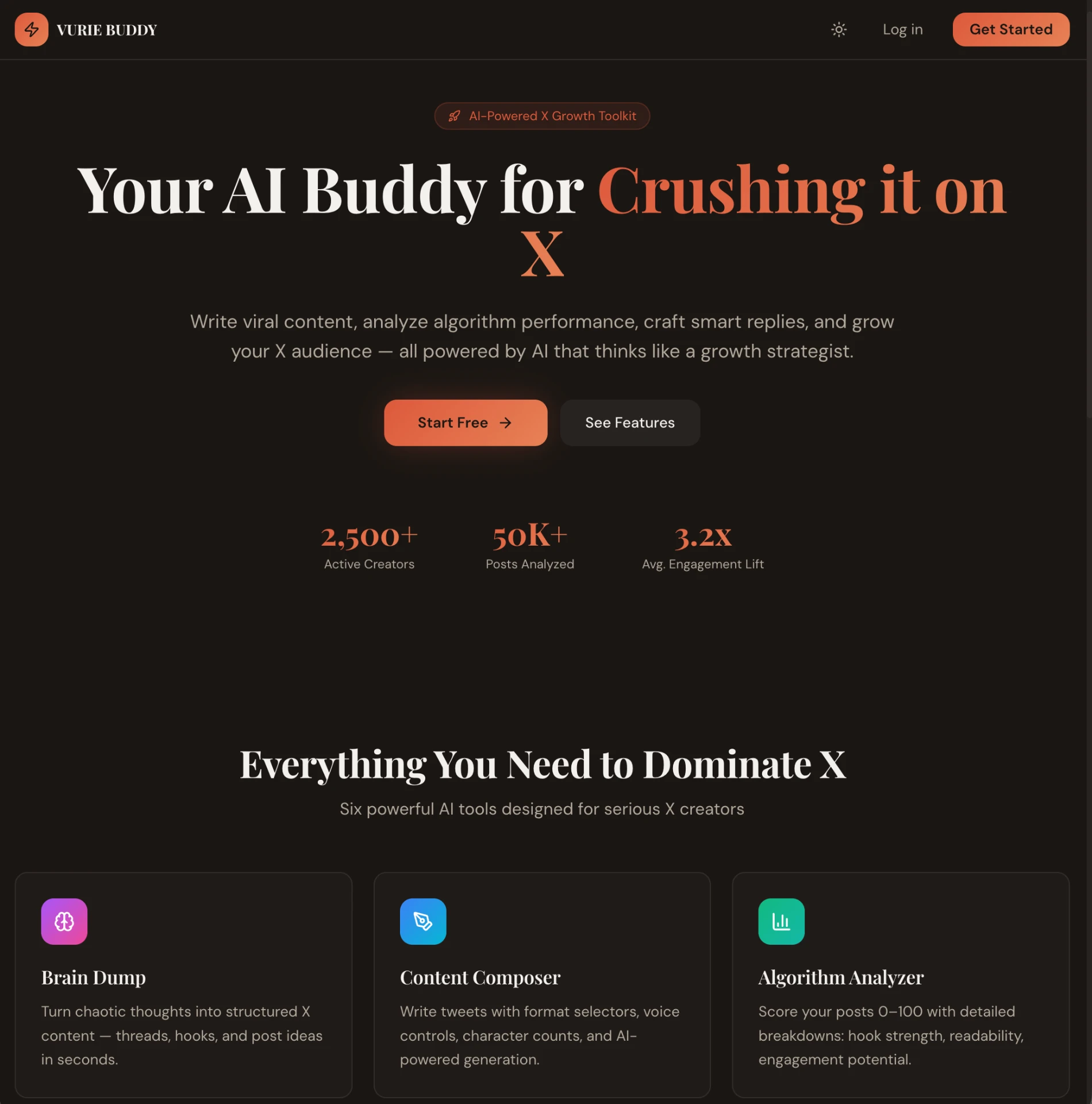 VurieBuddy app interface screenshot